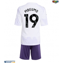 Otroški Nogometni dresi Manchester United Bryan Mbeumo #19 Gostujoči 2025-26 Kratek Rokav (+ Kratke hlače)